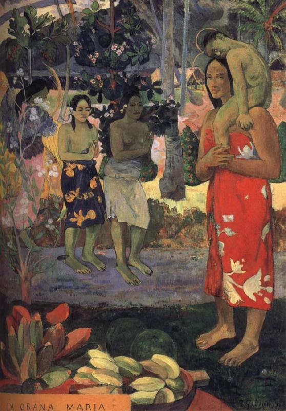 Paul Gauguin Maria visits France oil painting art